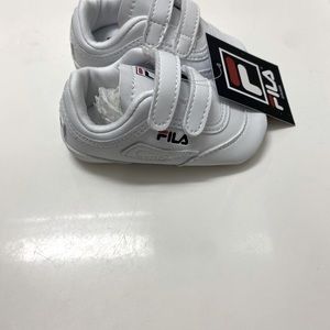 White infant Fila sneakers